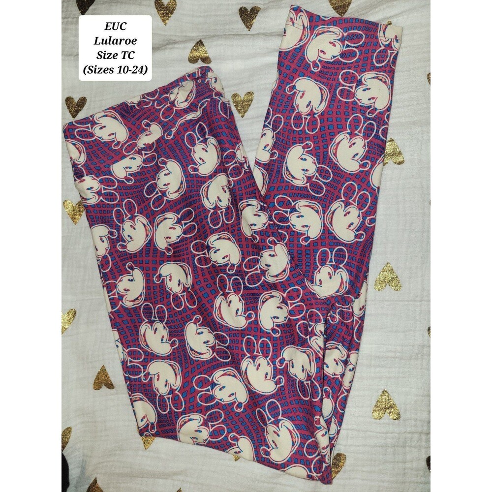 EUC Lularoe Mickey Mouse Disney Size TC Tall & Curvy (Size 10-24)